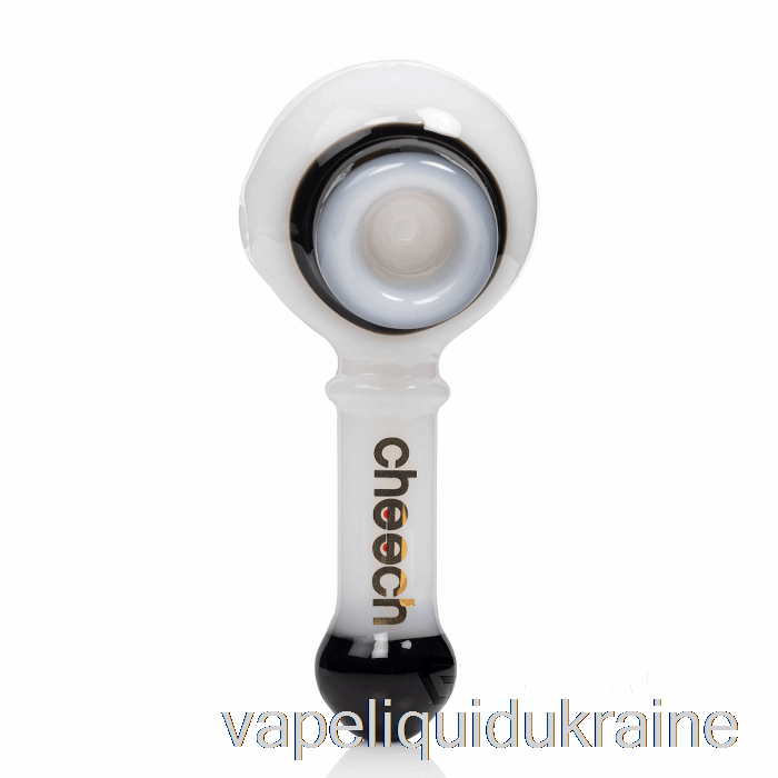 Vape Liquid Ukraine Cheech Glass Dual Spoon Pipe Black / White